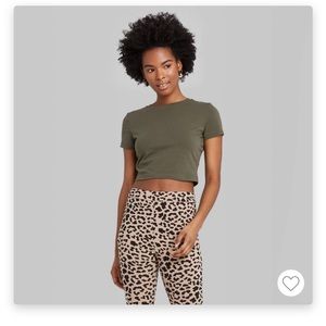 Women’s crop top green size small - cropped top